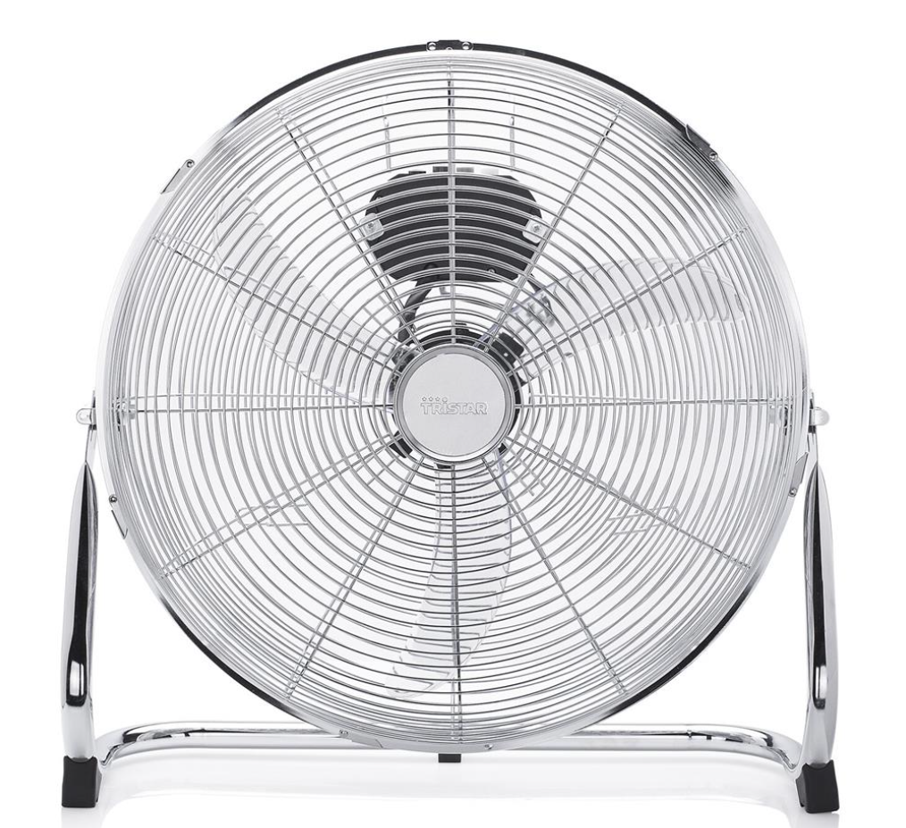 Tristar PD-3897 Metall-Boxventilator 40 cm – Metallic-Silber – 3 Geschwindigkeitsstufen