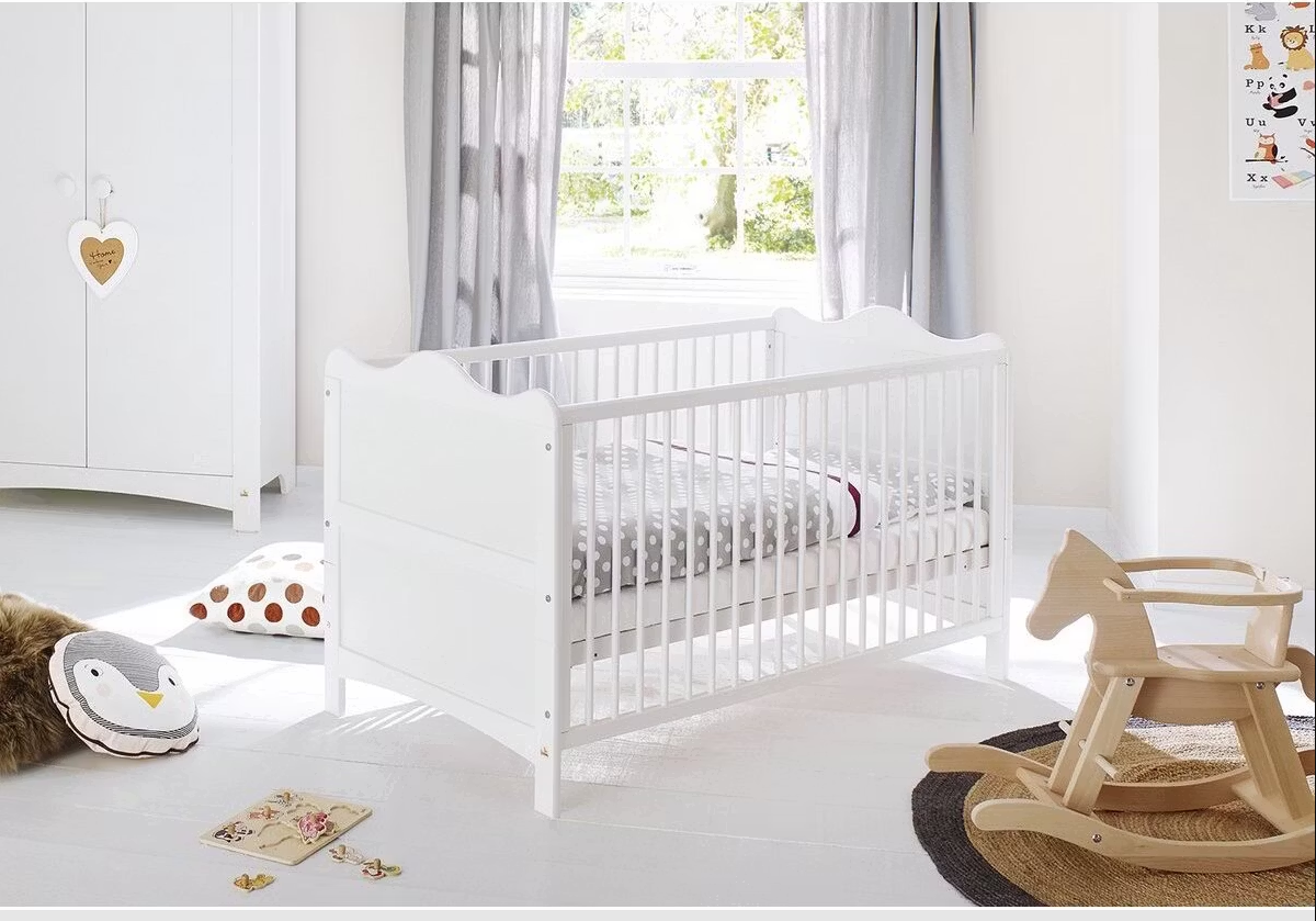 Pinolino Florentina Kinderbett – Mitwachsend – 60 x 120 cm – 3-fach höhenverstellbar