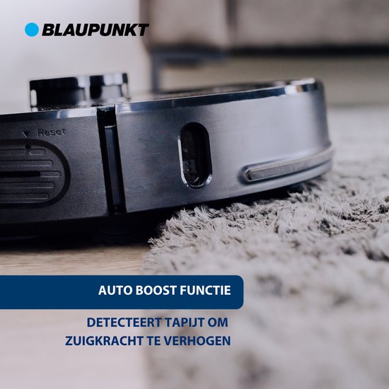 Blaupunkt Bluebot Comfort Plus - Staubsaugerroboter mit Wischfunktion - Leert sich automatisch - Lasernavigation