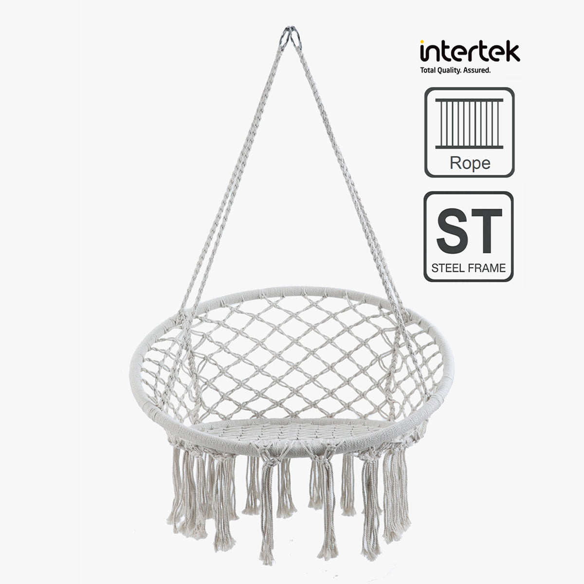 Terrabeta-Hängesessel aus Poly-Baumwolle – beige