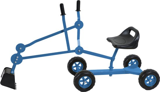 AXI Dean Sandkastenbagger Blau/Schwarz – 4 Räder – um 360° drehbarer Sitz