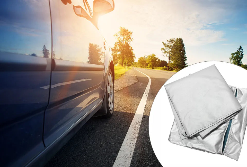 Magnetischer Windschutzscheibenschutz 162 x 96 cm - Grau