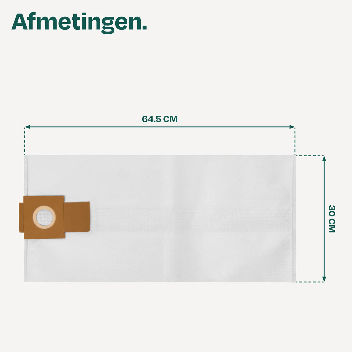 VONROC Staubbeutel M-Klasse, 4 Stück – für VC513AC – aus Synthetik