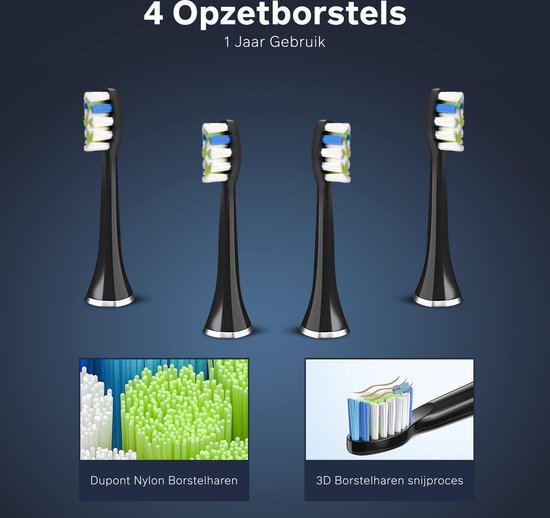 Bintoi® iSonic UV D600 - Elektrische Zahnbürste mit UV-Sterilisator