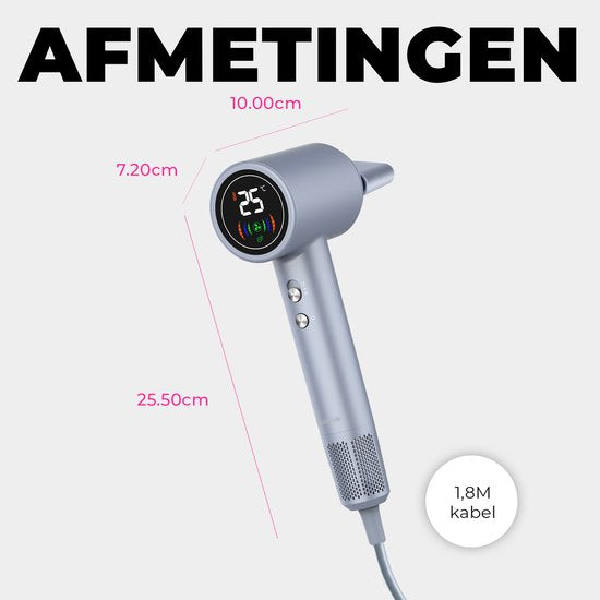 Denver Föhn / Ionen-Haartrockner – 3 Heizstufen – Haarstyling – Anti-Frizz – HDD1400S