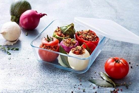 Cook & Freeze Auflaufform mit Deckel - 8-teiliges Set - Glas - Pyrex