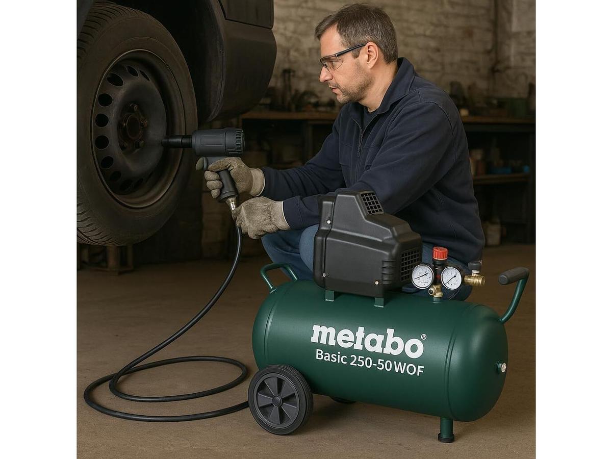 Metabo Kompressor Basic 250-50 W – Kompakt und leistungsstark – 50 Liter