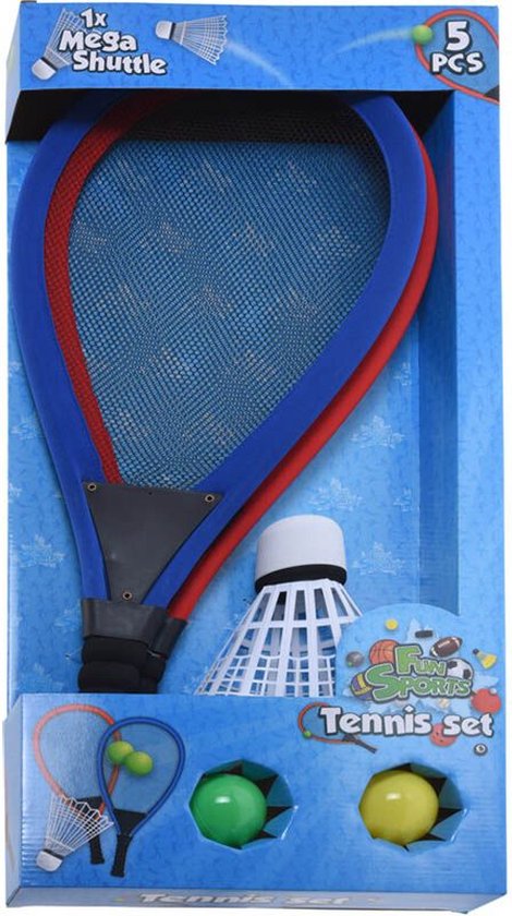 Tennisset XL mit Megaschiffchen - 5 Stück