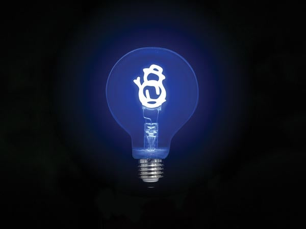 Vellight Deco Bulb - Led Glühbirne - Glühfaden (Farbe Gold) in Form eines Schneemanns - 220-240 V