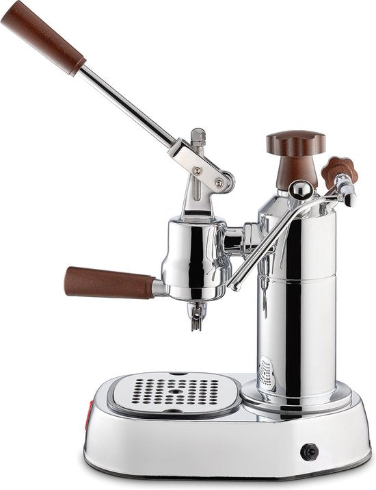 La Pavoni Espressomaschine Europiccola Lusso mit Holzgriffen LPLELH01EU