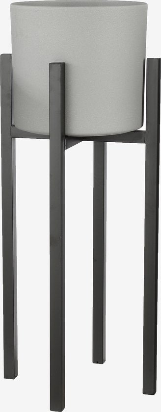 Mica Decorations Ascot Pflanzenständer XL - L38 x B38 x H95 cm - Metall - Schwarz