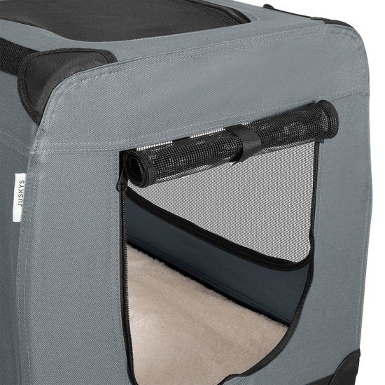 Klappbare Hundetransportbox / Sitzbank Lassie S - Grau - 34 x 50 x 36 cm