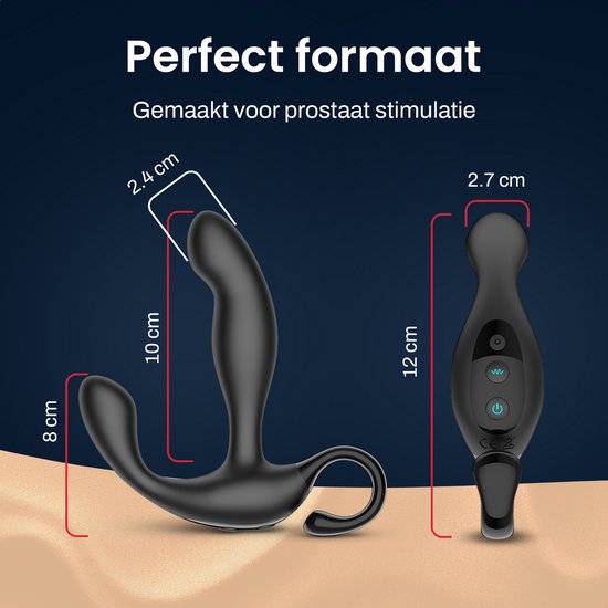 Jespro Prostata-Vibrator mit Fernbedienung und APP - 20 Modi - Sexspielzeug - Sex - Spielzeug - Für Männer und Paare - Erotisch - Buttplugs - Dildo - Anal - Vibratoren - Stimulator - Anal - Vibrierend - Stossend - Ferngesteuertes Massagegerät