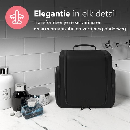 ONYX® Kulturtasche Schwarz L