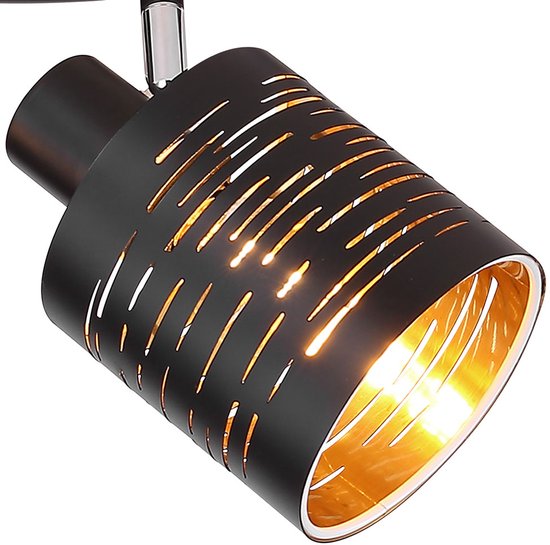 Globo – Strahler – TUNNO – schwarz – Metall – Aufbaustrahler – E14 – 15342-2
