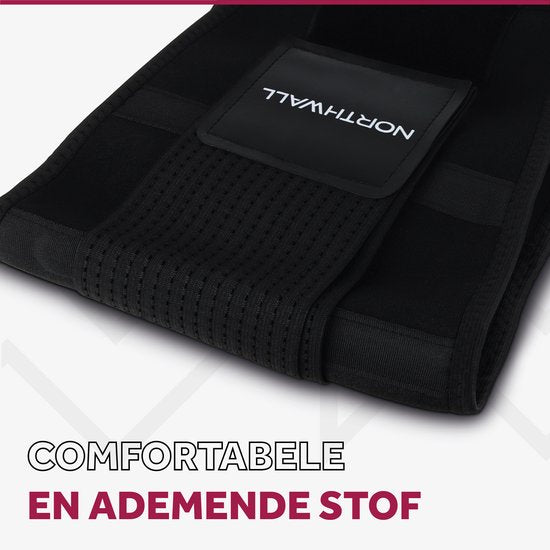 Northwall® Rückenbandage für den unteren Rücken - Rückenkorrektur für sofortige Schmerzlinderung, Rückenunterstützung und Komfort - Haltungskorrektur - Rückenbandage Schwarz XL (Taille: 100 - 120 cm)