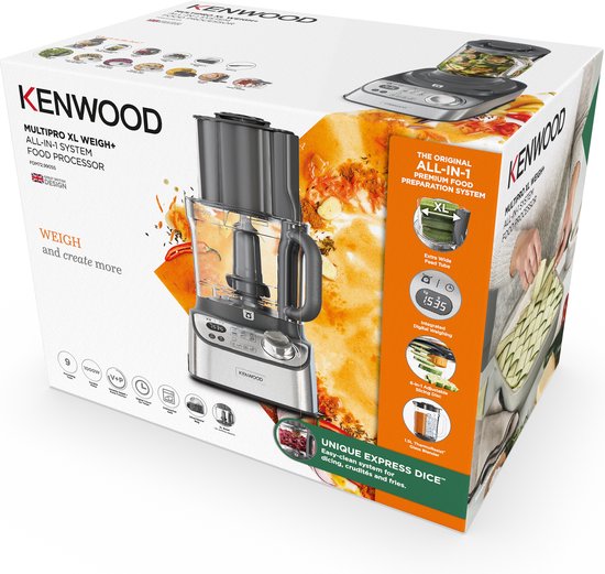Kenwood FDM72.990SS Küchenmaschine 3 l Edelstahl Eingebaute Waage