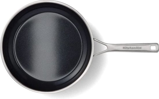 KitchenAid Multi-Ply Bratpfanne, Ø 24 cm – Edelstahl – induktionsgeeignet – Antihaftbeschichtung – PFAS-frei