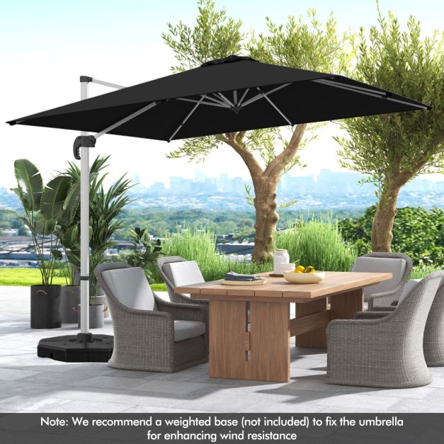 Coast Sunshade - Dreh- und Kippvorrichtung - Polyester - 300 x 300 x 261 cm - Braun