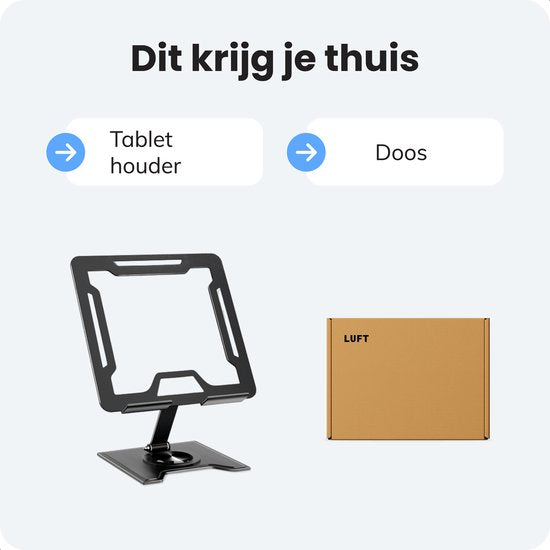 Luft Tablet-Halter - Bis zu 13 Zoll - Tablet-Ständer - iPad-Halter - Samsung Tablet - Stativ