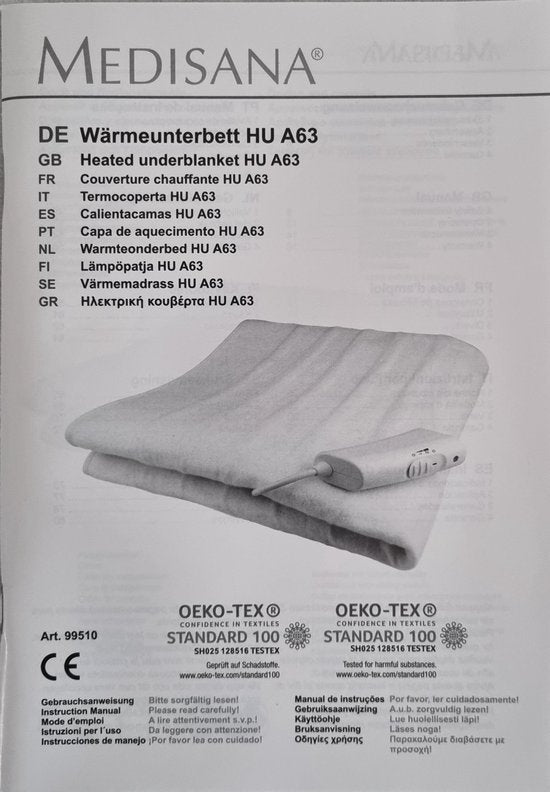 Medisana HU A63 - Elektrische Decke - 150x80 cm
