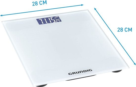 Grundig Personenwaage - Digitale Waage - 50 Gr Genauigkeit - bis zu 180 KG