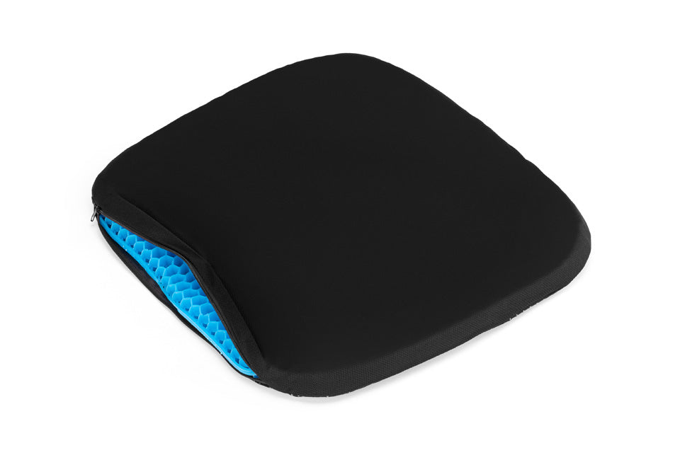 Wellhealth bequemes Gelkissen - passend für jeden Stuhl - Schwarz