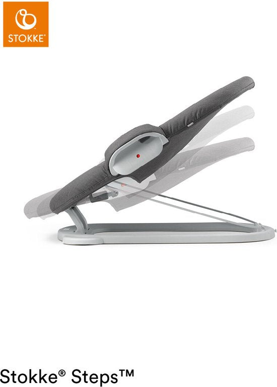 Stokke® Steps™ Wippstuhl – Weiß, Dunkelgrau