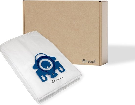 Saaf - Staubsaugerbeutel - 10 Stück - Geeignet für Miele GN & Complete C2 und C3 / Classic C1 und mehr - inkl. Filter - Weiß