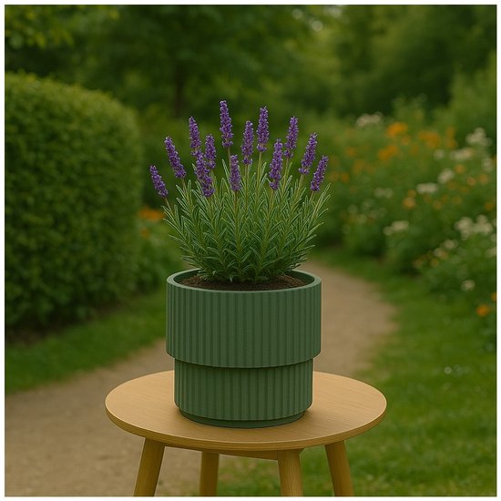 No Brand Blumentopf „Milly“ D40 cm grün – Kunststoff
