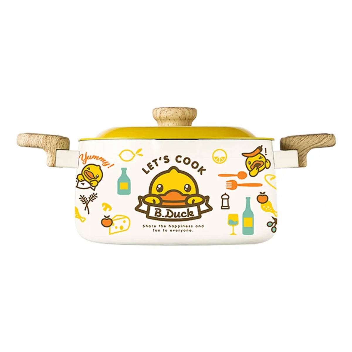 COOKER KING x B.DUCK Bratpfanne mit Deckel – Antihaftbeschichtung – 22 cm