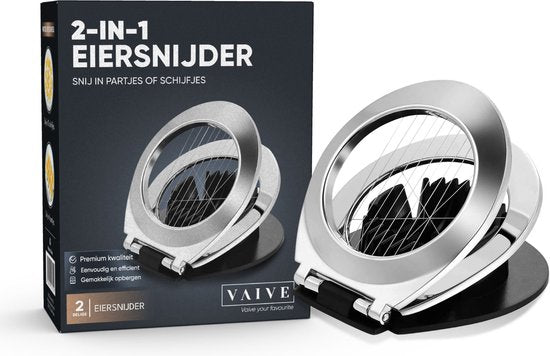 VAIVE Spülmaschinengeeigneter Eierschneider - Edelstahl - Pilzschneider - Küchenutensilien