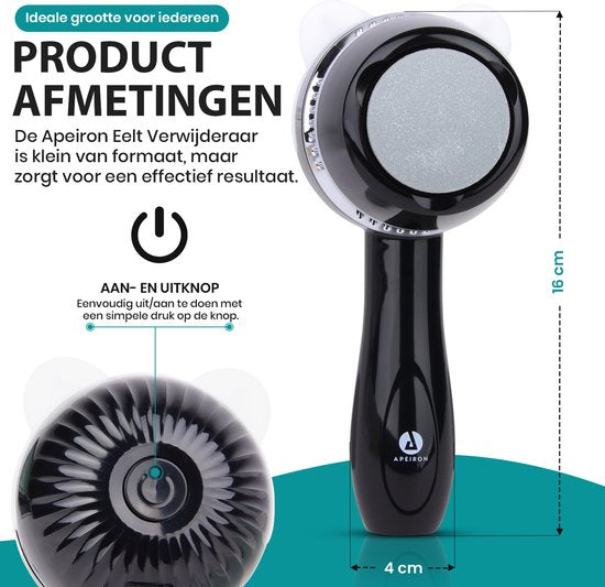 Apeiron Elektrischer Hornhautentferner – Fußfeile – Professioneller Hornhautentferner – Hornhautfeile – Hornhautentferner – USB-aufladbar – Inklusive 3 zusätzlicher Feilscheiben – Weiß – Kostenloses E-Book
