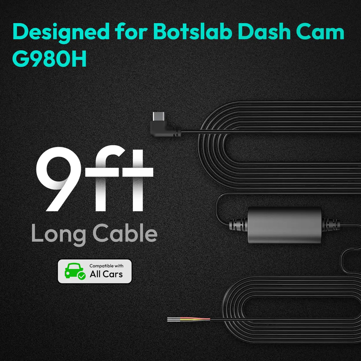 Botslab Dashcam-Festverdrahtungssatz – USB-C – G980H-Serie