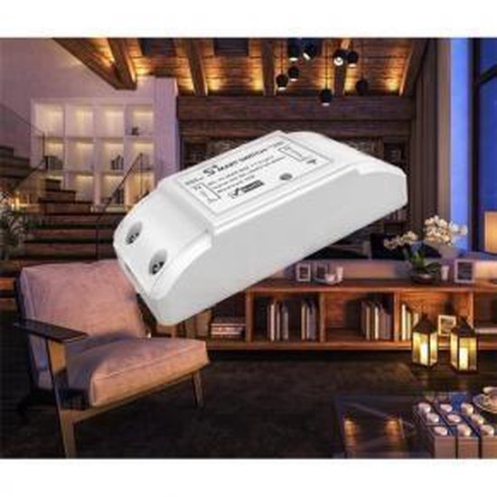 WOOX R4967 Smart WiFi Schalter powered by TUYA, 10A, 2300W, 100-240VAC 50-60Hz, Wi-Fi