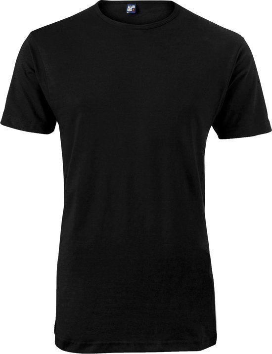 ALAN RED T-shirts Derby extra lang (4er-Pack) - O-Ausschnitt - schwarz - Größe: M