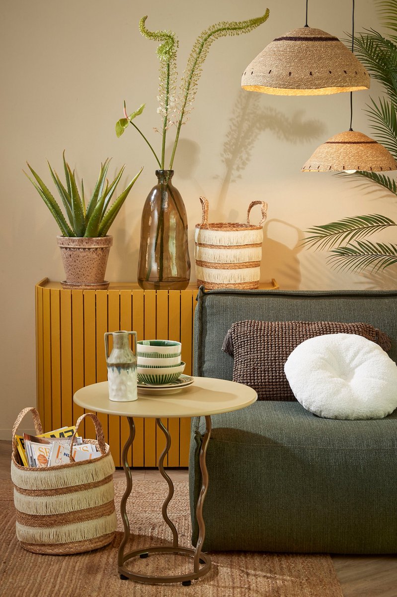 Mica Decorations Joulz Deckenleuchte Hellbraun Natürliches Ambiente