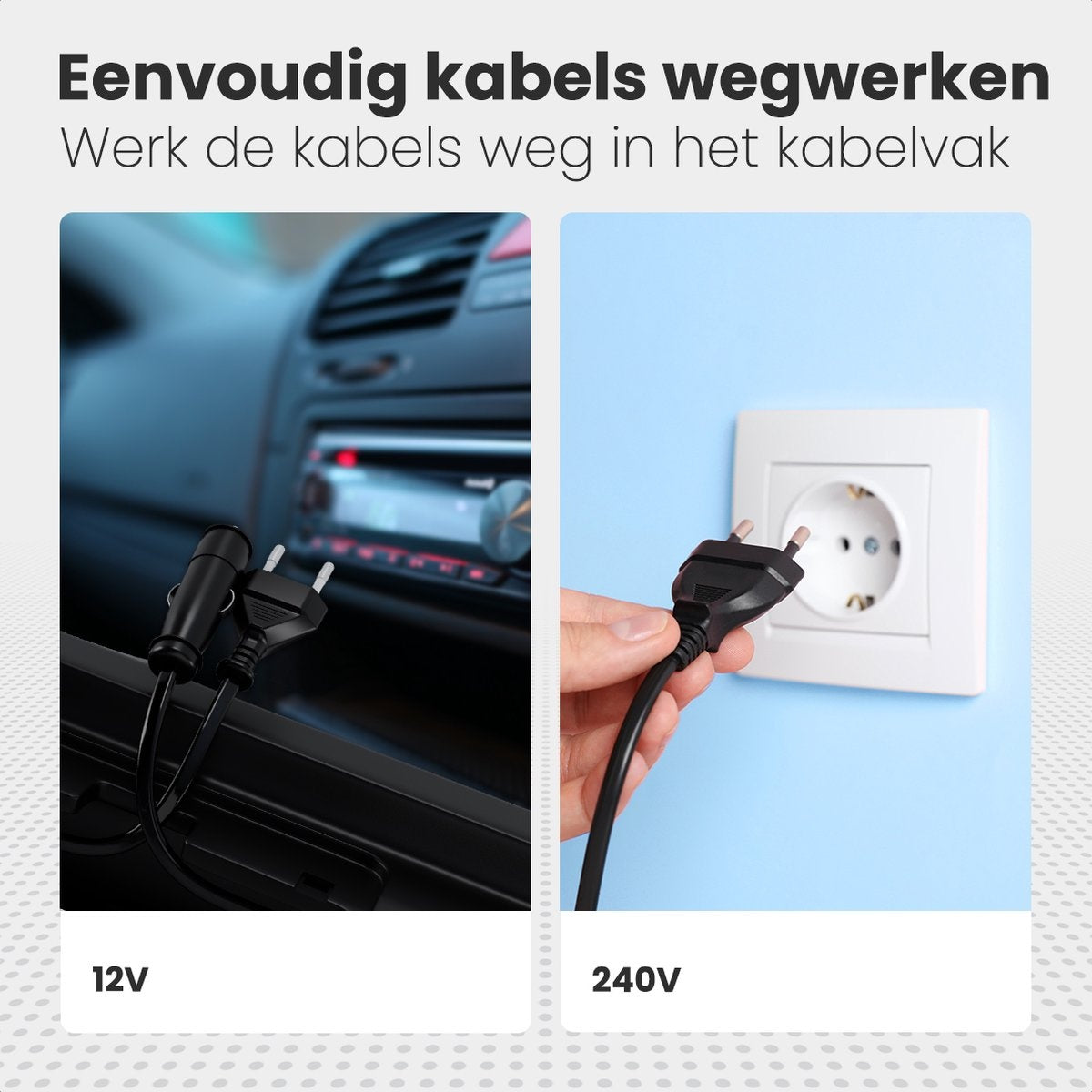 Auronic Electric Kühlbox - Kühlbox - 20L - 12V und 240V - Schwarz