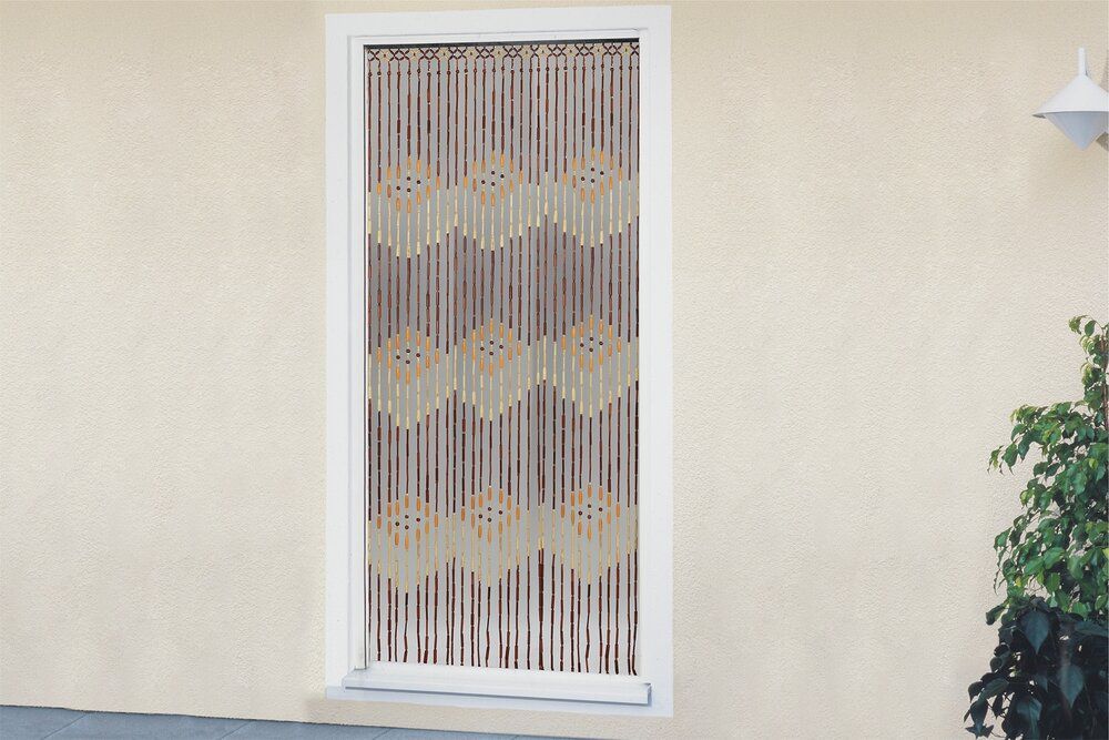 Wenko Bambus-Königsvorhang, handgefertigt – Türvorhang für Balkon und Terrasse – 90 x 200 cm – mehrfarbig