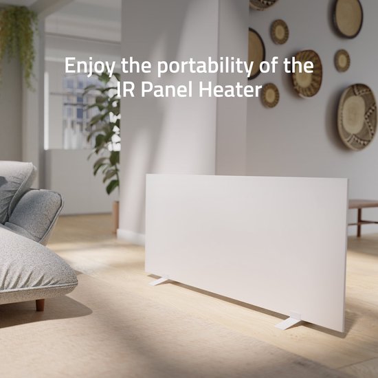 Hombli Electric Heater - Smart Infrared Heating Panel - Elektrischer Heizkörper - Heizung - 20m2 - 700W - Metall