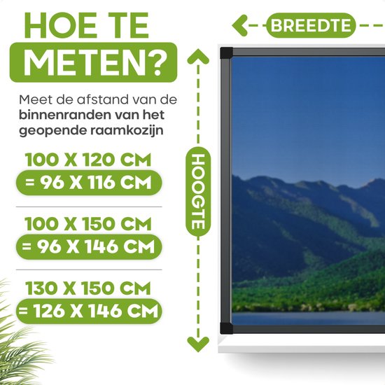 O'DADDY® Fenstergitter - 100x150 cm - Anpassungsfähiges Fliegengitter - Glasfaser - Drahtgeflecht - Insektenschutzgitter - Vielseitig und einfach zu montieren - Schwarz