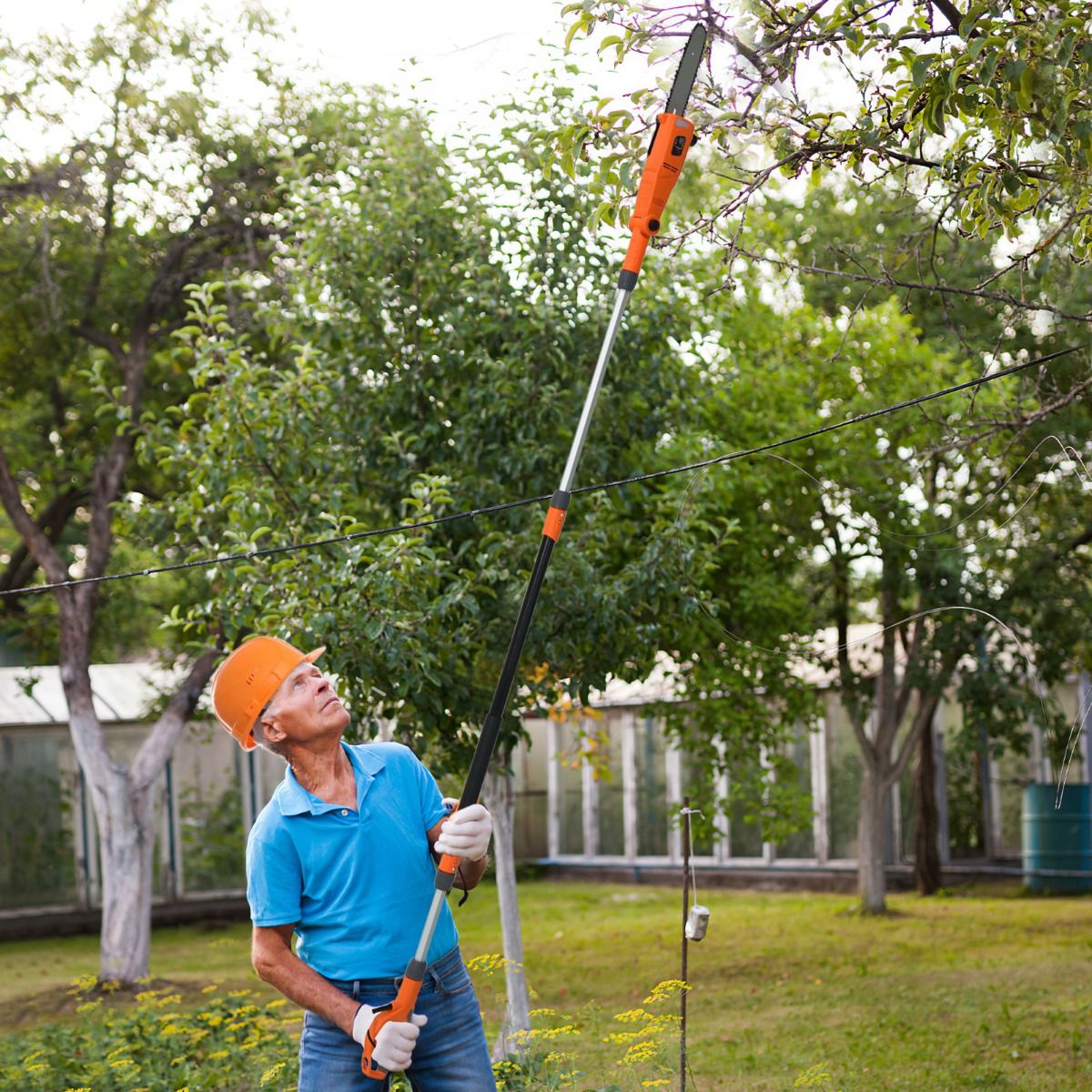 Coast Elektrische Astsäge - 212-286 cm Teleskopstiel - Verstellbarer Kopf - 750W