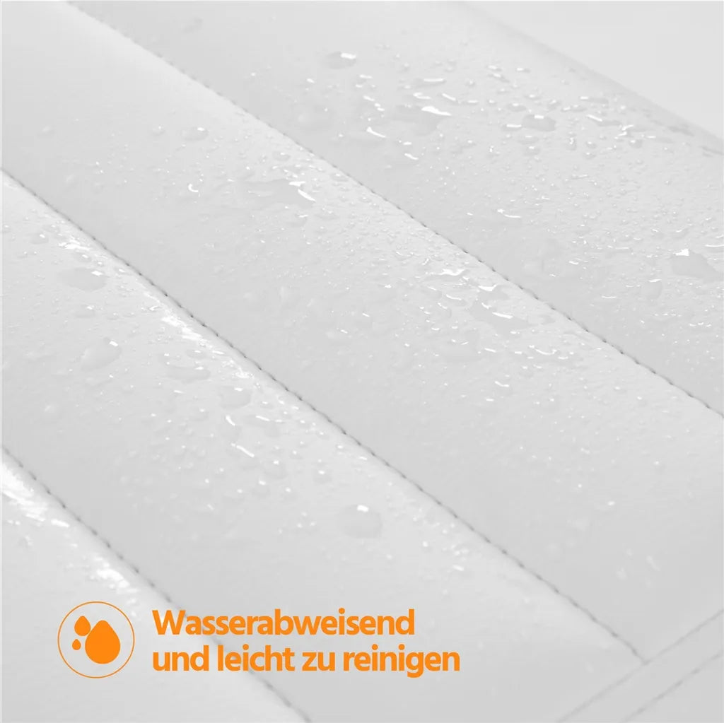 Yaheetech Bürostuhl, weiß, ergonomisch, gepolstert