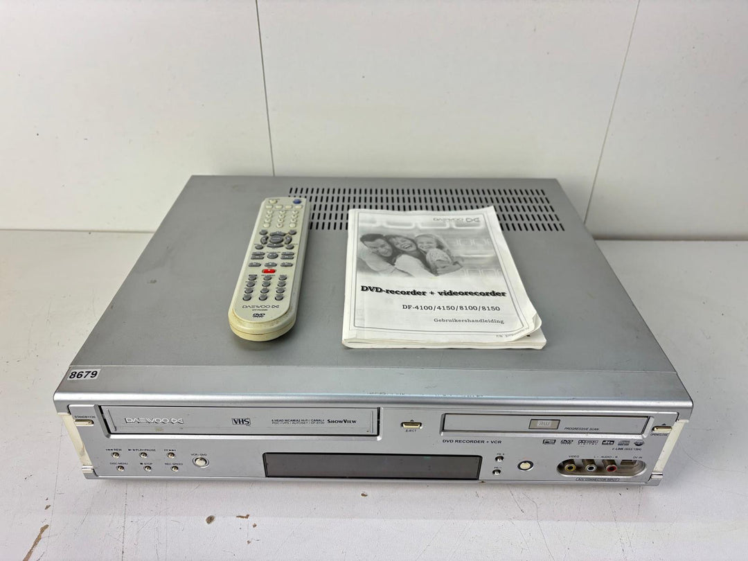 Daewoo DF-8100 Video-/DVD-Kombirekorder – Schwarz/Silber – VHS auf DVD kopieren
