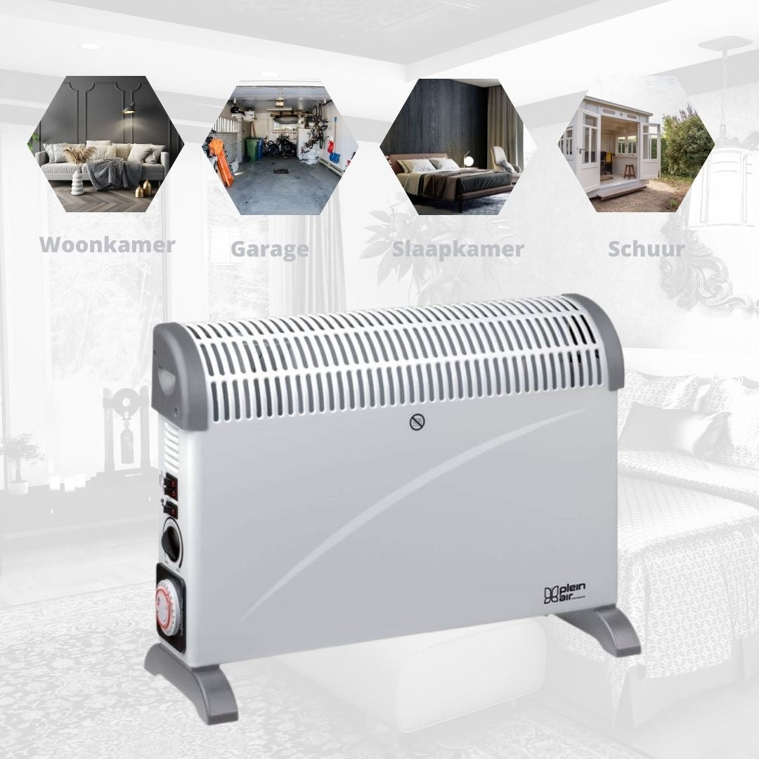 Plein Air - Konvektor-Heizung TC-T24 - 3 Heizstufen - 2000W - bis zu 20m² - weiß