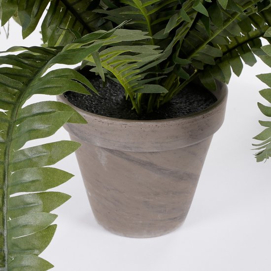 Mica Decorations Boston Farn Künstliche Pflanze im Blumentopf Stan - H42 x Ø50 cm - Grün