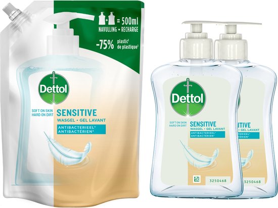 6x Dettol Beutel Sensitiv 500mL