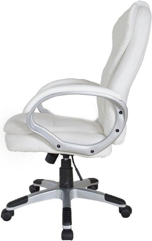VDD Gaming Schreibtischstuhl - Ergonomisch verstellbar - Weiß - 62x50x115cm