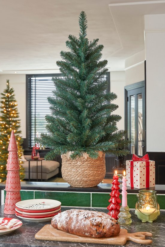 Black Box Trees Riverton Künstlicher Weihnachtsbaum im Topf - H90 x Ø58 cm - Grün