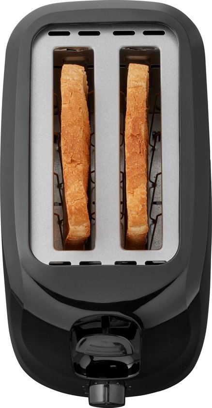 Tomado TBT2000B - Toaster - 2 große Schlitze - 6 Positionen - Schwarz